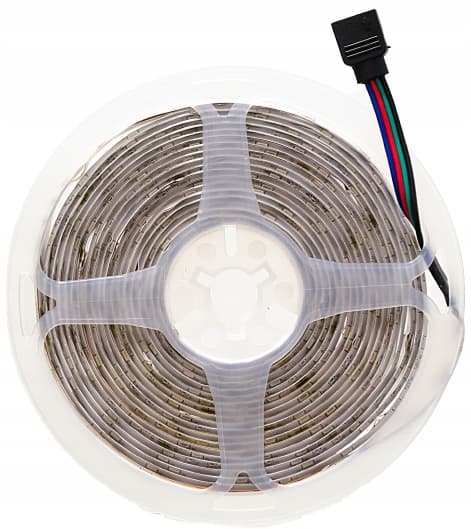 RGB LED-STRIP MULTIFARVET VANDTÆT 5m + FJERNBETJENING