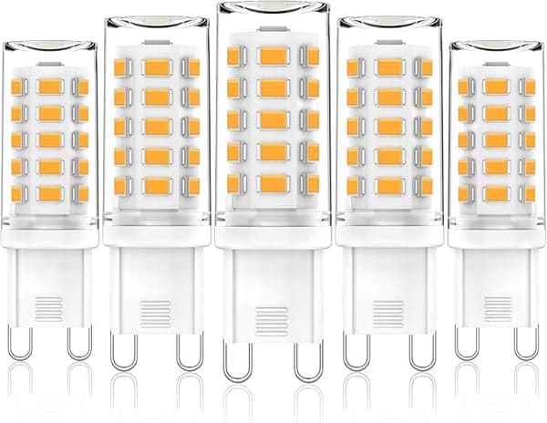 G9 LED-pærer 3W, 3000K varm hvid, erstatter 28W-40W halogen 2-pack