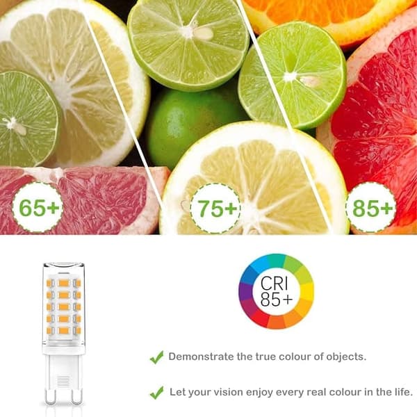 G9 LED-lampor 3W, 3000K Varmvit, Ersätter 28W-40W Halogen