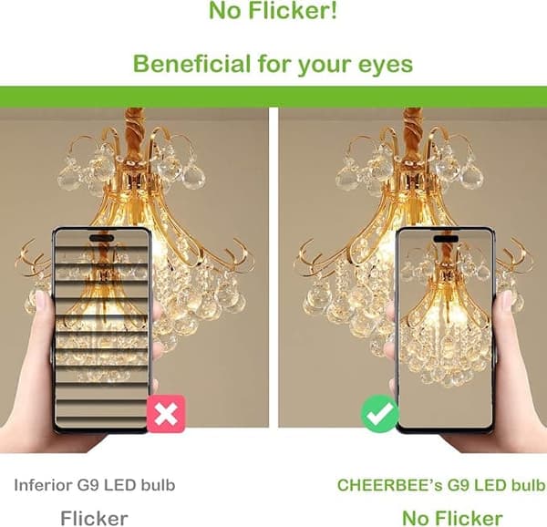 G9 LED-lampor 3W, 3000K Varmvit, Ersätter 28W-40W Halogen