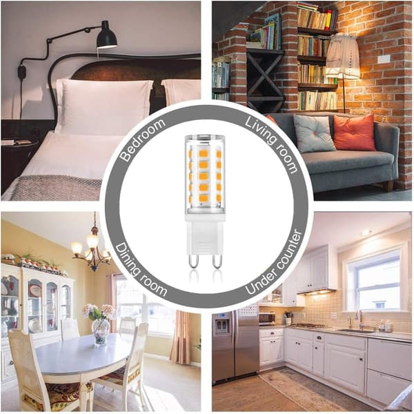 G9 LED-lampor 3W, 3000K Varmvit, Ersätter 28W-40W Halogen