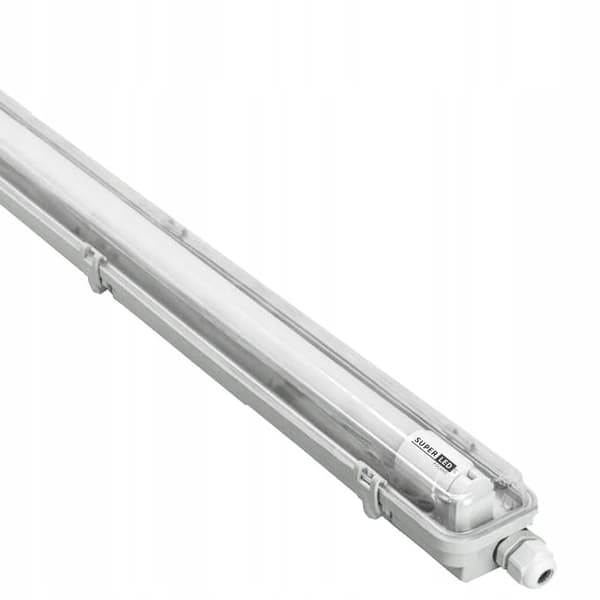 4x G13 LED fugtbestandig lyskilde IP65, 1x T8 LED, 18W 2430LM 120cm, neutral hvid 4000K, 4x NW