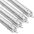 Miniatyrbillede 1 af 7: 4x G13 LED fugtbestandig lyskilde IP65, 1x T8 LED, 18W 2430LM 120cm, neutral hvid 4000K, 4x NW