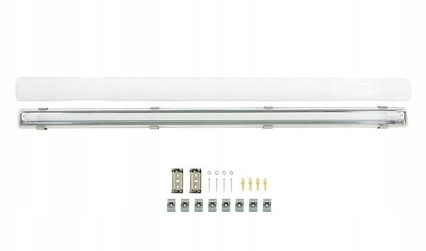 10x G13 LED-pære fugtbestandig IP65, 1x T8 LED, 18W 2430LM 120cm, kold hvid 6000K, 10x KW