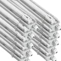 Miniatyrbillede 1 af 7: 10x G13 LED-pære fugtbestandig IP65, 1x T8 LED, 18W 2430LM 120cm, kold hvid 6000K, 10x KW