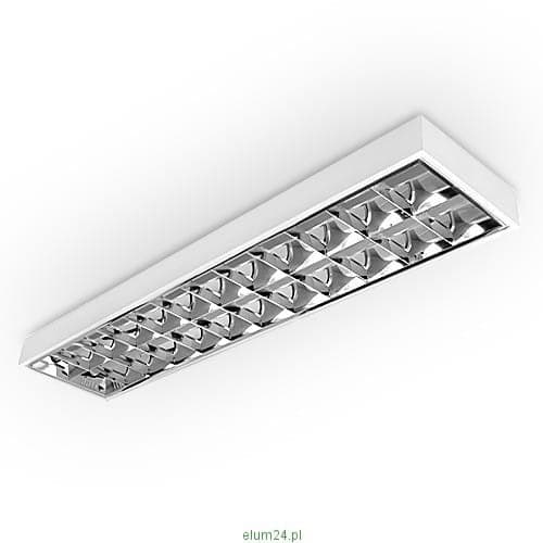 LED-gitterbelysning, indbygget gitterbelysning, LED-skrivebordslampe, 4x10W T8 LED, (UDEN T8-pærer)
