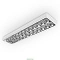 Miniatyrbillede 1 af 9: LED-gitterbelysning, indbygget gitterbelysning, LED-skrivebordslampe, 4x10W T8 LED, (UDEN T8-pærer)