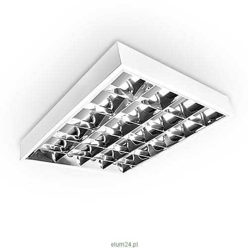 Gitterbelysning, indbygget gitterbelysning, kontorlampe, 4x10W, hurtig installation, loftsbelysning til kontoret