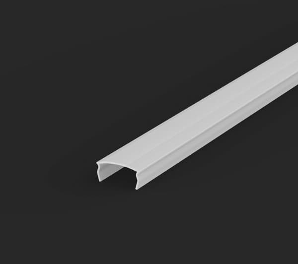 SARJA: Suuri alumiininen LED-profiili 100 cm 20 mm:n LED-nauhoille musta + LT14 himmeä kansi