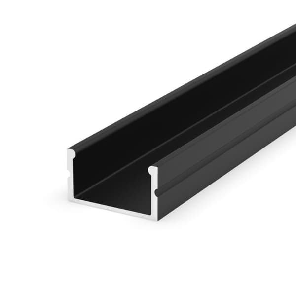 SÆT: LED Slim aluminiumsprofil 100cm til 8mm LED strips + dæksel LT13-2 Milky Silver