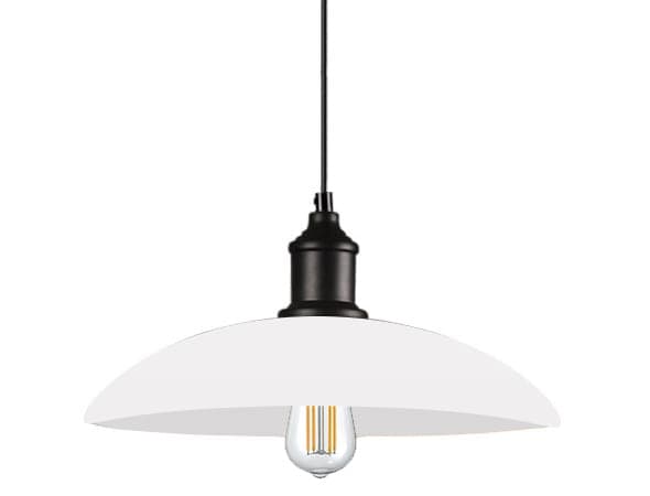 LED-riippuvalaisin, riippuvalaisin, 1-liekkinen, kattovalaisin 32 cm, PA607 VALKOINEN