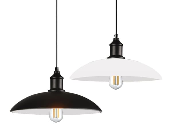 LED-riippuvalaisin, riippuvalaisin, 1-liekkinen, kattovalaisin 32 cm, PA607 VALKOINEN
