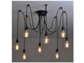 Pikkukuva 2 / 6: Vintage Retro & Loft E27 Edison -riippuvalaisin, 6-lamppuinen olohuoneeseen (Pajak 6x)