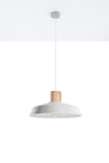 Miniatyrbillede 3 af 8: E27 pendel, 1-pære pendel, pæreholder, Ø 40cm, 1x E27 sort (Afra)