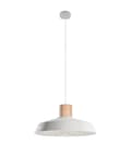 Miniatyrbillede 6 af 8: E27 pendel, 1-pære pendel, pæreholder, Ø 40cm, 1x E27 sort (Afra)