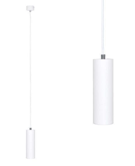 GU10 pendellampe, pendellampe med 1 lyskilde, hvid Ø 5,6 cm, 1x GU10 (Karadon)