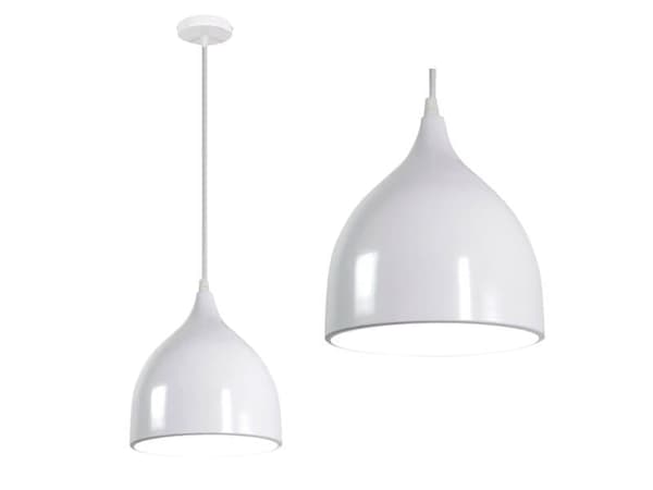 LED-pendellampa, pendellampa, 1 ljuskälla, tak Ø 17 cm, silverfärgad lamphållare (SL6550)