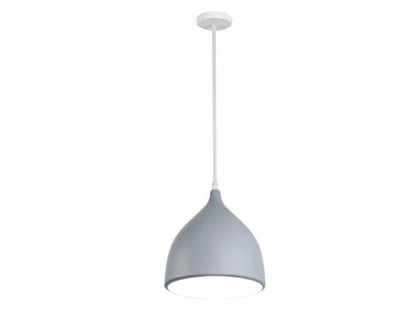 LED-pendellampa, pendellampa, 1 ljuskälla, tak Ø 17 cm, silverfärgad lamphållare (SL6550)