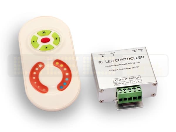 Touch-dæmper til ensfarvede LED-strimler RF 10A DC 12V-24V