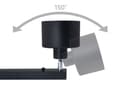 Miniatyrbillede 1 af 2: Loftspotlight, loftslampe E27 LED Elza x3 sort rund., 3187