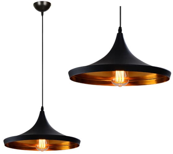 LED pendellampe, pendellampe, 1 flamme, loftslampe 36 cm, PA413A SORT