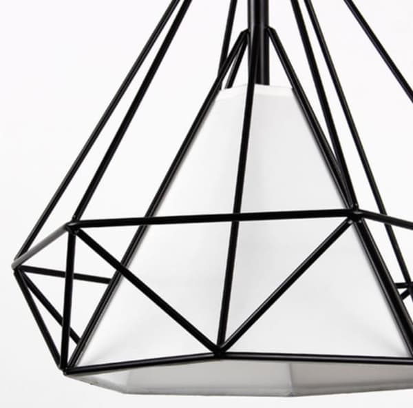 LED pendellampe, pendellampe, 1 lyskilde, loftslampe 36 cm, DIAMANTHVID
