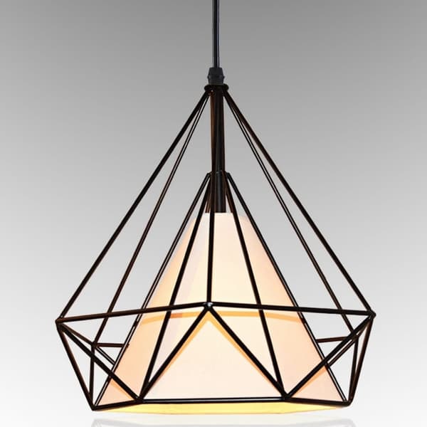 LED pendellampe, pendellampe, 1 lyskilde, loftslampe 36 cm, DIAMANTHVID