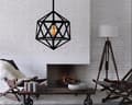 Miniatyrbillede 8 af 11: LED pendellampe, pendellampe, 1 flamme, loftslampe 34 cm, LOFT SORT
