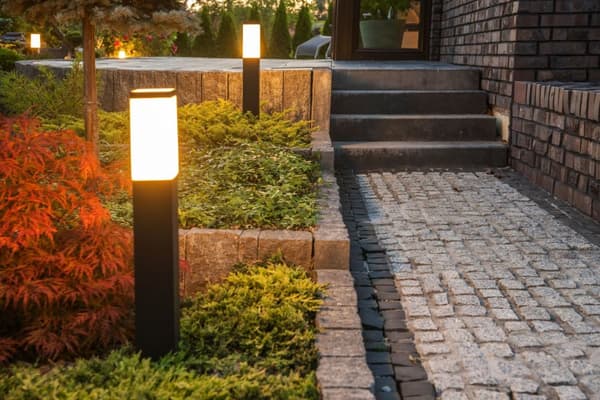 LED firkantet væglampe, LED væglampe, 45 cm sort fodlampe, Q290