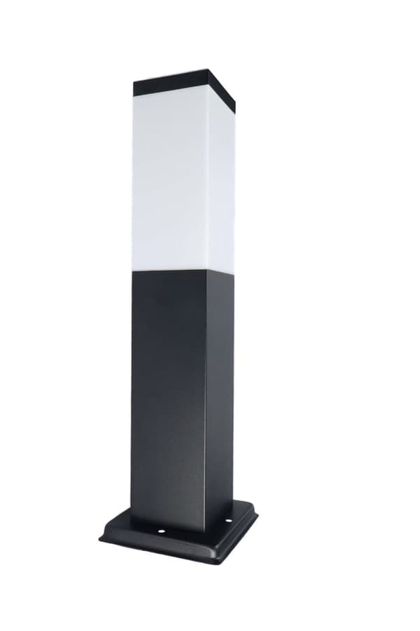 LED firkantet væglampe, LED væglampe, 45 cm sort fodlampe, Q290