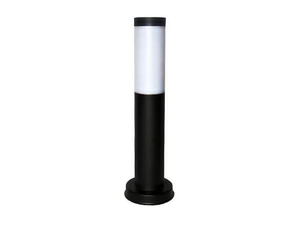 LED-vejlampe rund sort, væglampe, piedestallampe 60 cm IP44 230V, Q204