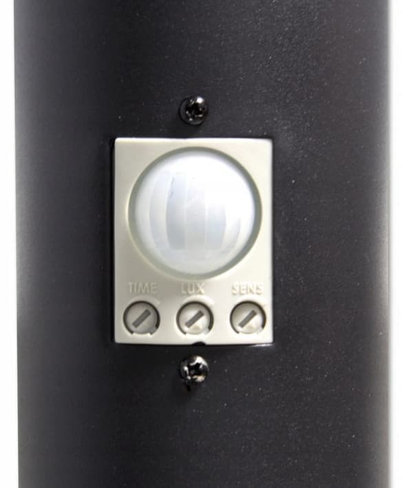 LED-stibelysning, LED-væglampe, 45 cm fodlampe med bevægelsessensor, sort IP44 230V, Q290