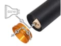 Miniatyrbillede 6 af 11: LED loftspotlight, loftslampe, vægspotlight 1-flammet, sort til LED GU10, ERIS