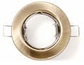 Pikkukuva 6 / 6: LED-uppovalaisin pyöreä metallinen mattamessinki GU10 50 mm:n kantaan + GU10 Tasi