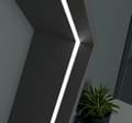 Miniatyrbillede 8 af 11: SÆT: Slank aluminiums LED-profil 100 cm til 8 mm LED-strimler + LT4-2 dæksel