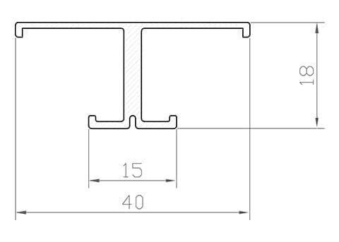 SÆT: LED-profil, LED-profil 100 cm til LED-strimler, LED-profil aluminium hvid LT9