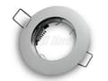 Miniatyrbillede 1 af 6: LED indbygget spotlight, LED indbygget spotlight rund forkromet aluminium til 50mm LED-pærer + GU10 Gamma S fatning