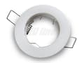 Miniatyrbillede 1 af 4: LED indbygget spotlight, LED indbygget spotlight rund aluminium hvid til 50mm LED-pærer + GU10-fatning Gamma S