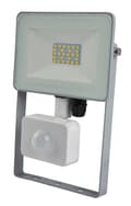 Miniatyrbillede 1 af 2: LED-projektør med bevægelsessensor, PIR 10W kold hvid, 700 lumen sølv