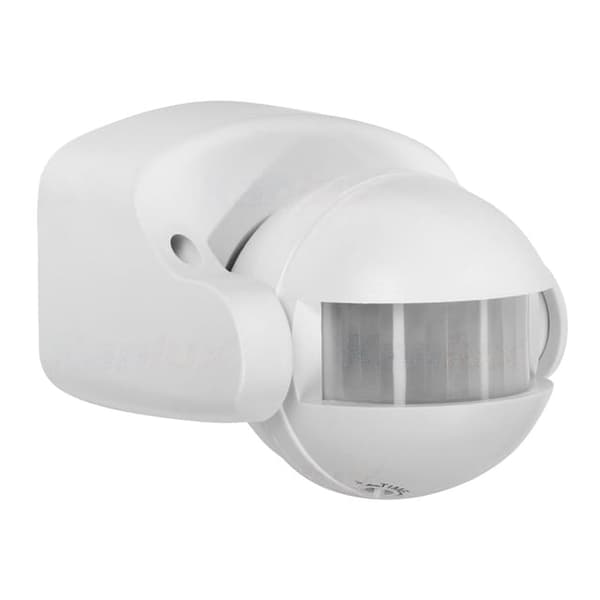 BEVÆGELSESSENSOR, PIR-bevægelsessensor 180°, LED-bevægelsessensor hvid IP44, v(OVAL, HVID)