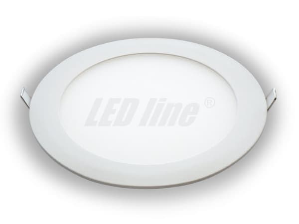 12W LED RUND PANEL loftspot indbygget + transformer, neutral hvid 230V 860LM
