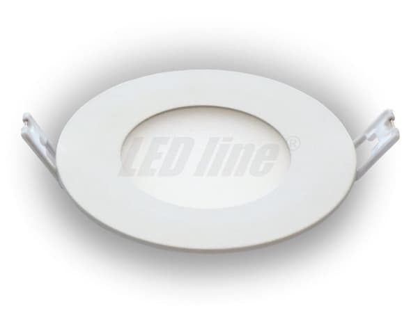 6W LED RUND PANEL indbygget loftspotlampe + transformer, varm hvid 230V 390LM