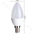 Miniatyrbillede 6 af 8: LED-pære E14 6W, 7 NY (2835) SMD LED-lysformet 230V CCD 610LM, Kold hvid 6000K