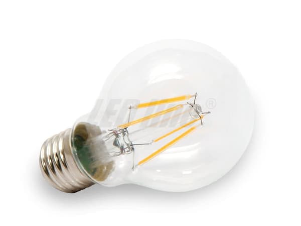 LED E27, LED-pære E27, E27 FILEMENT LED, 8x LED-pære, 850 lumen 2700K varm hvid CCD 230V