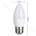 Miniatyrbillede 6 af 8: E27 LED 5W, LED E27 kerteform G37mm varm hvid 3000K, 40W erstatning