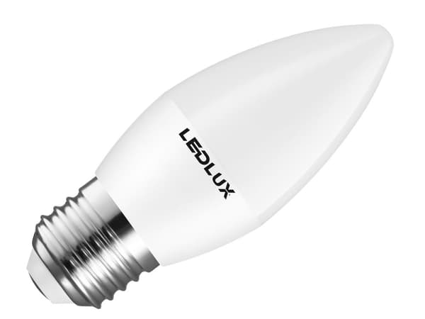 E27 LED 5W, LED E27 kerteform G37mm varm hvid 3000K, 40W erstatning