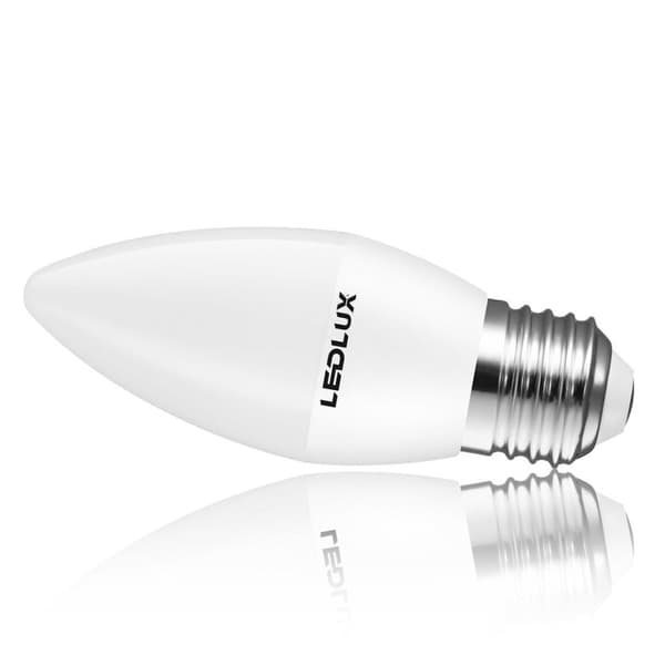 E27 LED 5W, LED E27 kerteform G37mm varm hvid 3000K, 40W erstatning