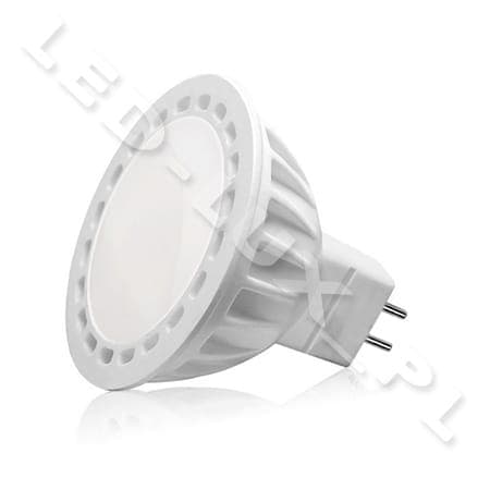 4,5 W MR16 LED, 12 V MR16 LED, 420 LM 3000 K varm hvid, matteret beskyttelsesglas