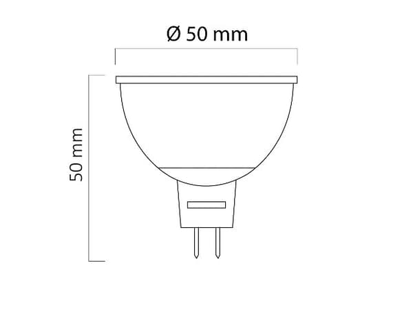 7 W MR16 LED, 12 V DC 710 LM Lämmin valkoinen/Viileä valkoinen, himmeä suojalasi