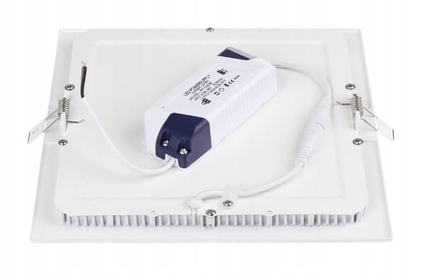 LED-PANEL 24W firkantet, neutral hvid 230V, LED-panel indbygget 24W